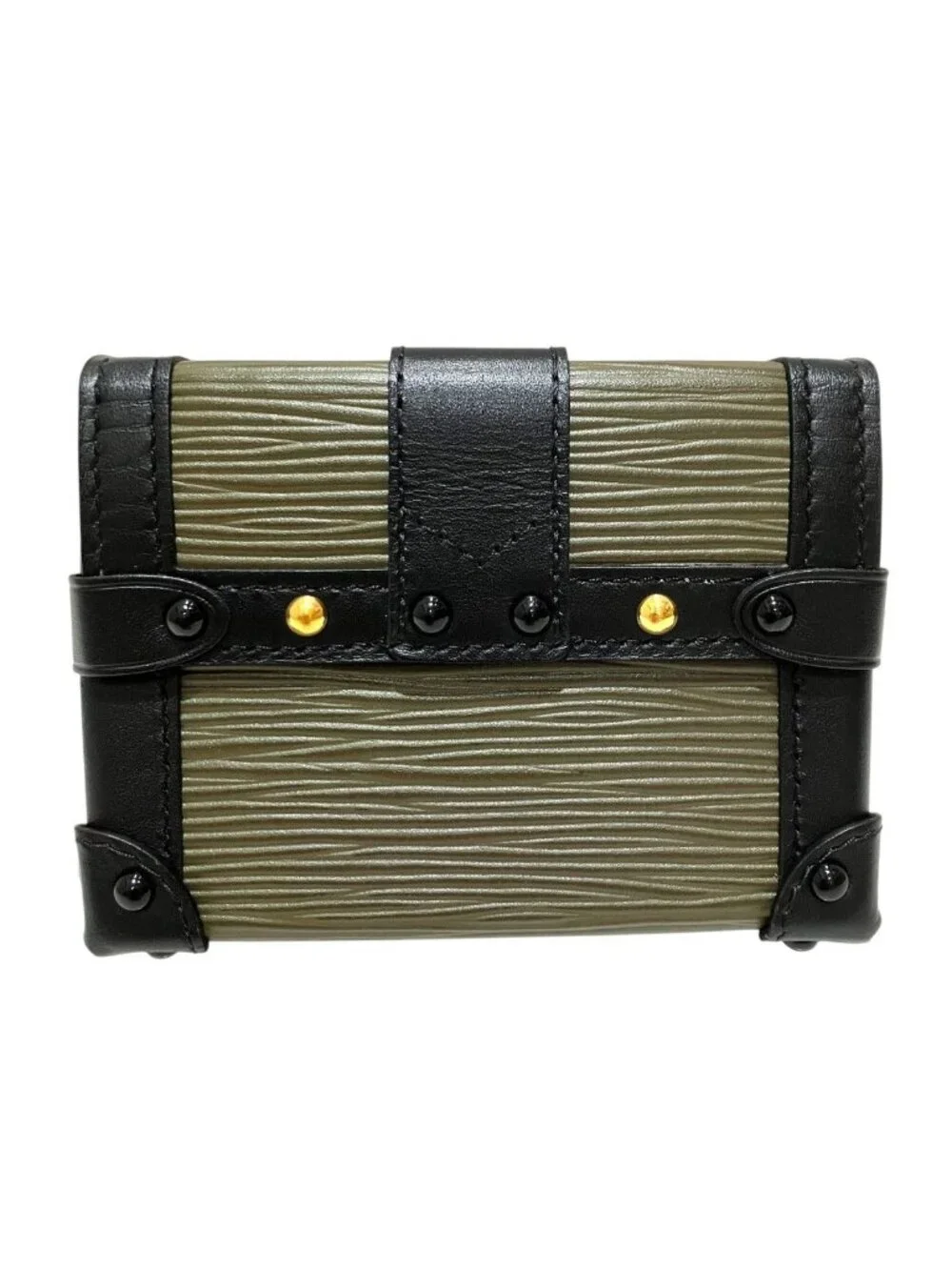 Louis Vuitton Portefeuille Trunk Mini Epi Shoulder Bag Leather